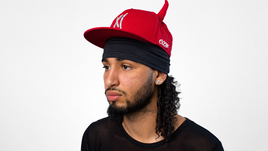 RED HORNY EXR HAT - PREMADE